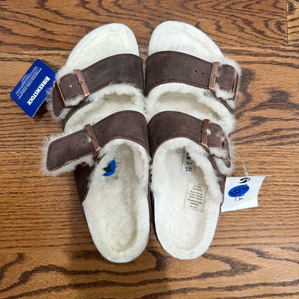 Birkenstock Arizona Hab Oil Sandals Size 10.5 New With Tag
